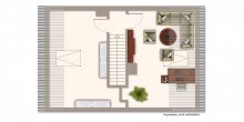 Grundriss DG **Nach einer Woche verkauft** Zum Neugestalten - Renovierungsbed�rftiges Reihenmittelhaus in!