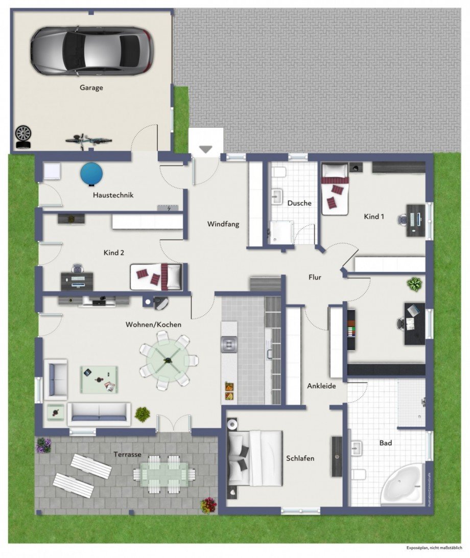 Grundriss Bungalow Wei�enhorn