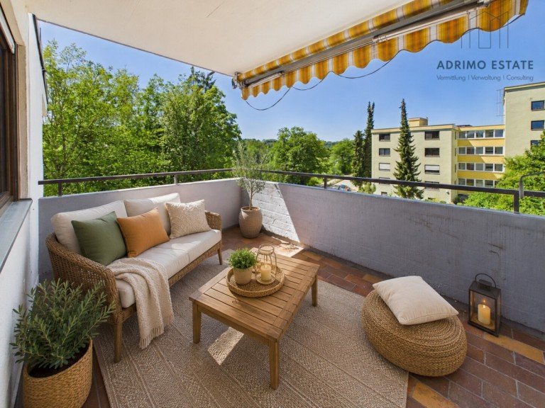 Einrichtungsvorscglag Balkon Biberach an der Ri� Etagenwohnung Modernisiert wohnen oder clever investieren - 3 Zimmer mit Balkon und Blick ins Gr�ne in Biberach!