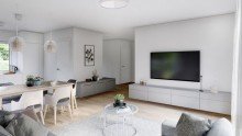 Wohn- Koch- Essbereich1 **Verkauft**Freistehendes Neubau-Einfamilienhaus in KfW-40 Bauweise in Illertissen-Au!