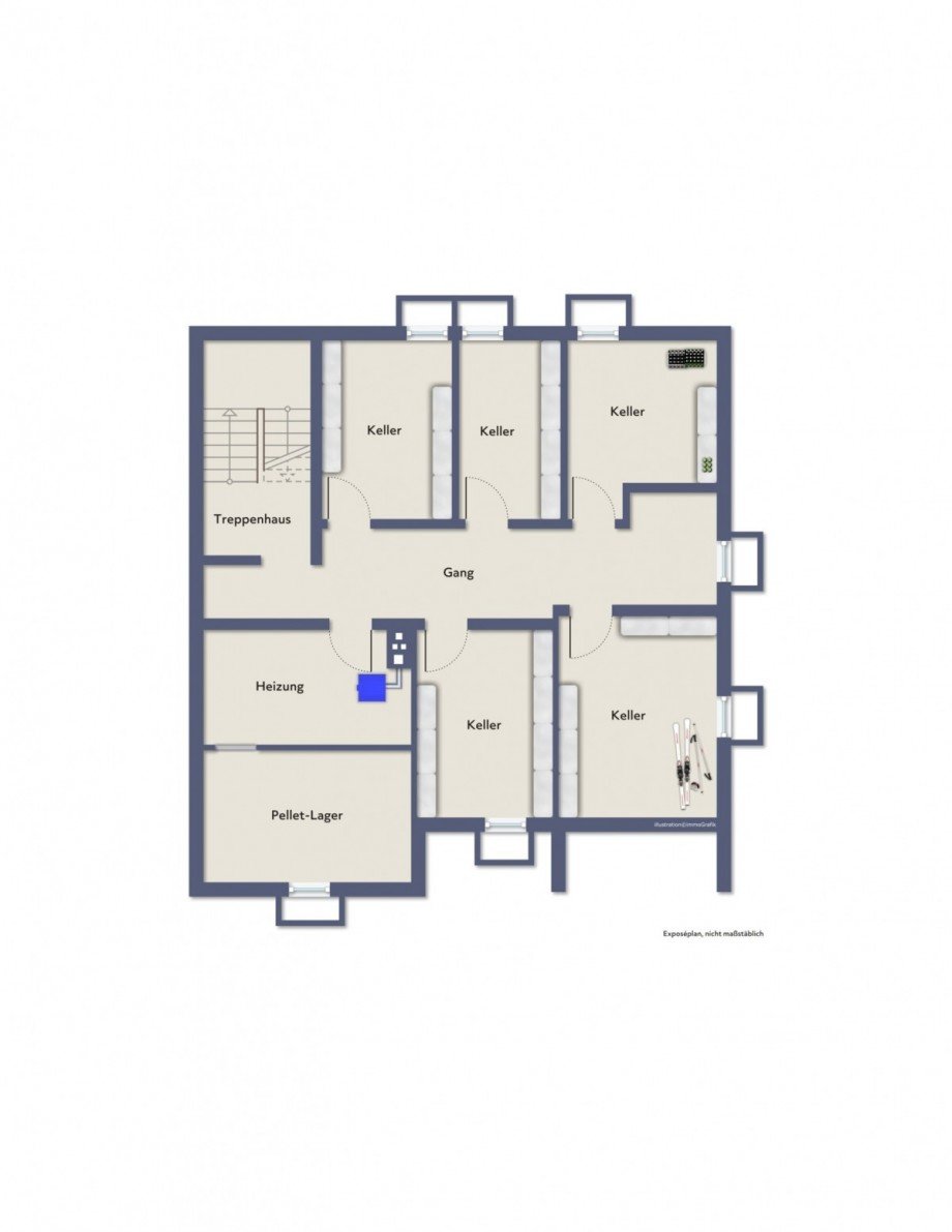Untergeschoss Dachgeschosswohnung Bellenberg