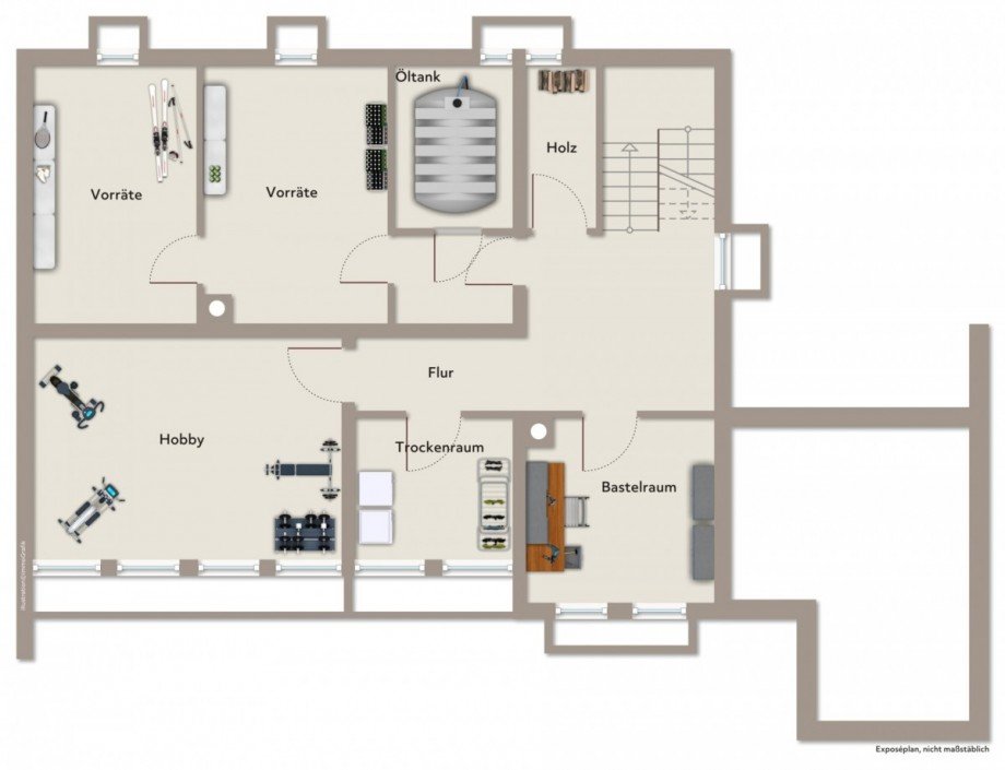 Untergeschoss Einfamilienhaus Mittelbiberach