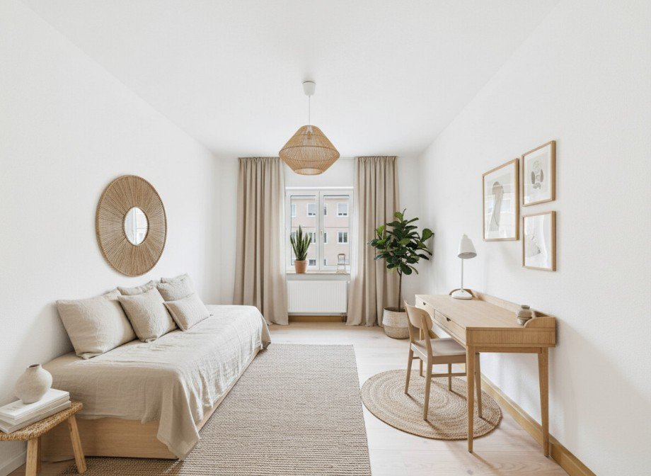 G�stezimmer-Homeoffice Einrichtungsbeispiel Etagenwohnung Neu-Ulm