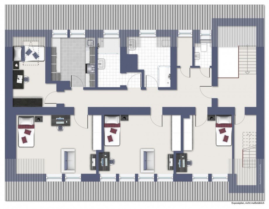 Grundriss WG Vermietung Etagenwohnung Neu-Ulm