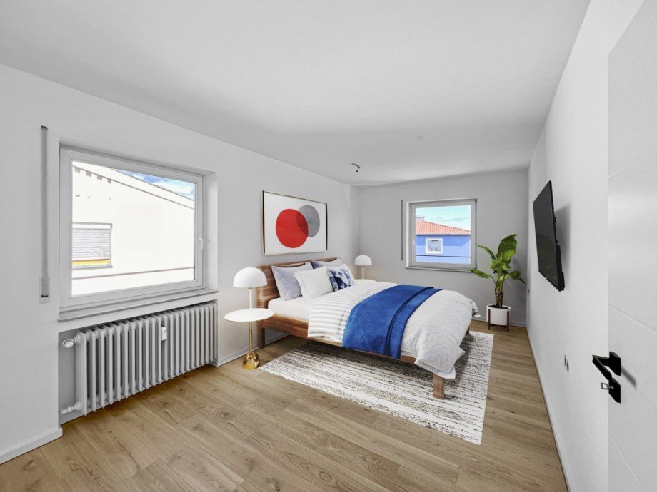 Schlafbereich Etagenwohnung Immenstaad am Bodensee