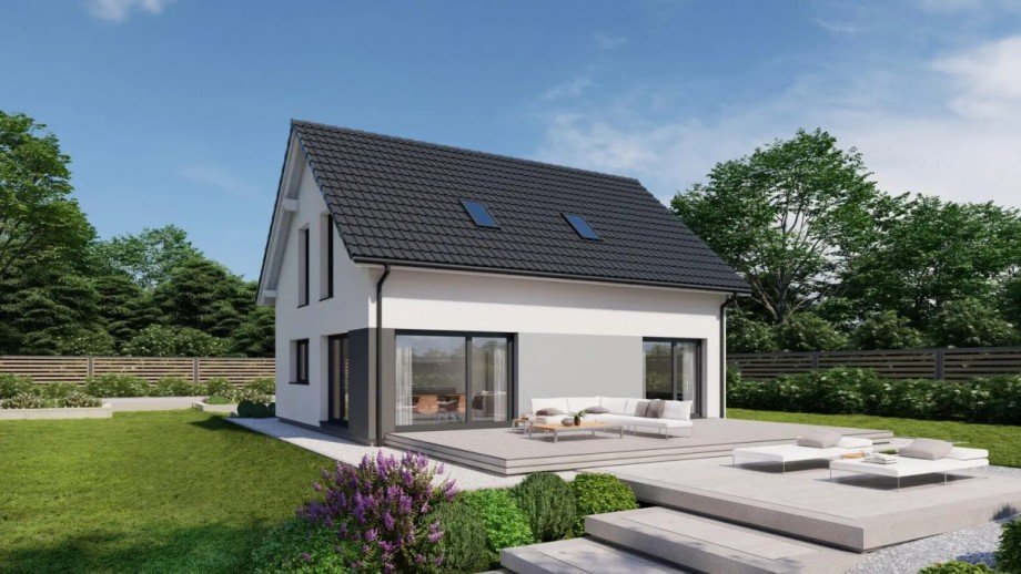 Illustration Ansicht Point 141.1 Wohngrundst�ck Schn�rpflingen / Ammerstetten