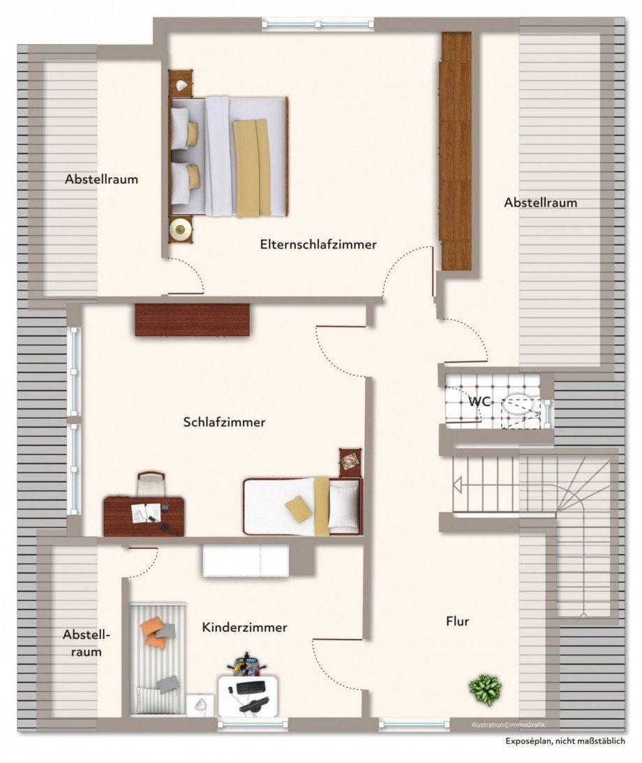 Dachgeschoss Einfamilienhaus Bubesheim