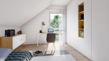 Einrichtungsbeispiel Kinderzimmer 2 **Verkauft** Freistehendes Neubau-Einfamilienhaus in KfW-40 Bauweise in Illertissen-Au!