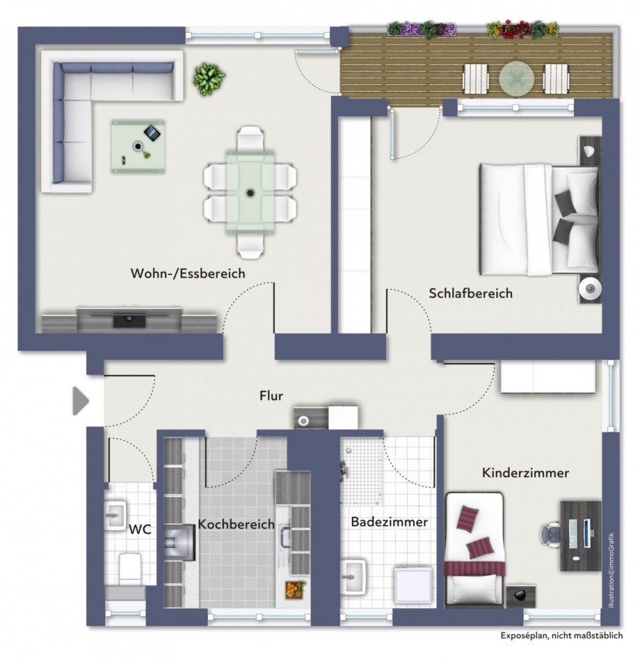 Grundriss Etagenwohnung Biberach