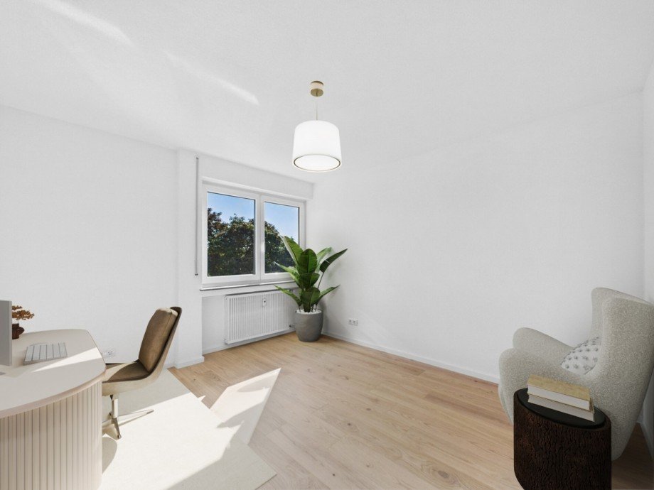 Einrichtungsbeispiel Homeoffice Etagenwohnung Neu-Ulm / Ludwigsfeld