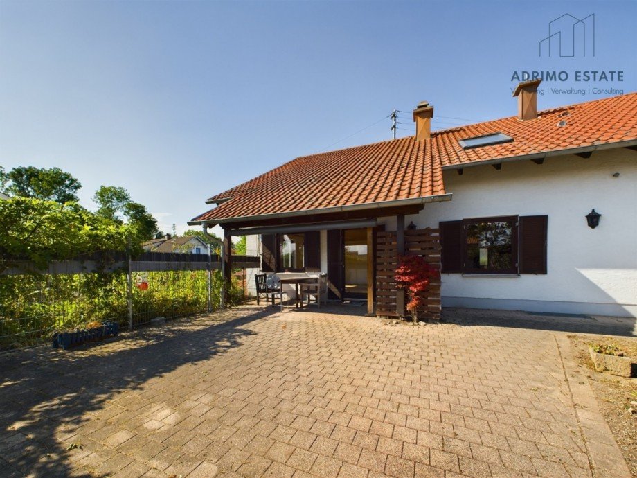 Ansicht Terrasse Zweifamilienhaus Altenstadt