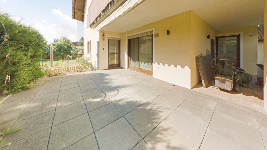 Terrasse Erdgeschosswohnung Rot an der Rot