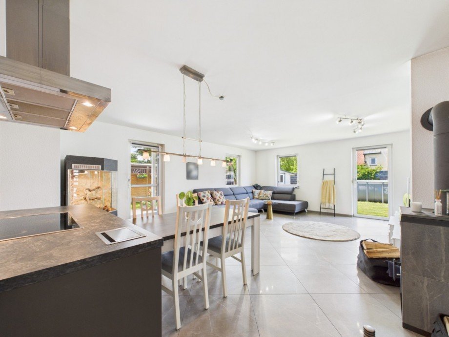 Wohn- Ess- und Kochbereich Bungalow Wei�enhorn