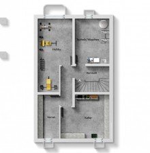 Grundriss UG Erbach - Ruhig wohnen, modern leben: Haus mit Garten & Wellnessbereich!