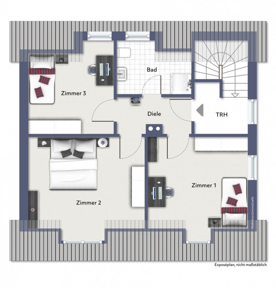Dachgeschoss Zweifamilienhaus Rottenacker