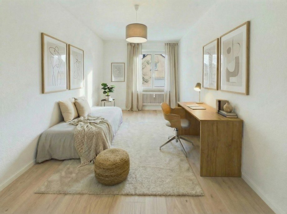 G�ste- B�rozimmer Einrichtungsvorschlag Etagenwohnung Biberach an der Ri�