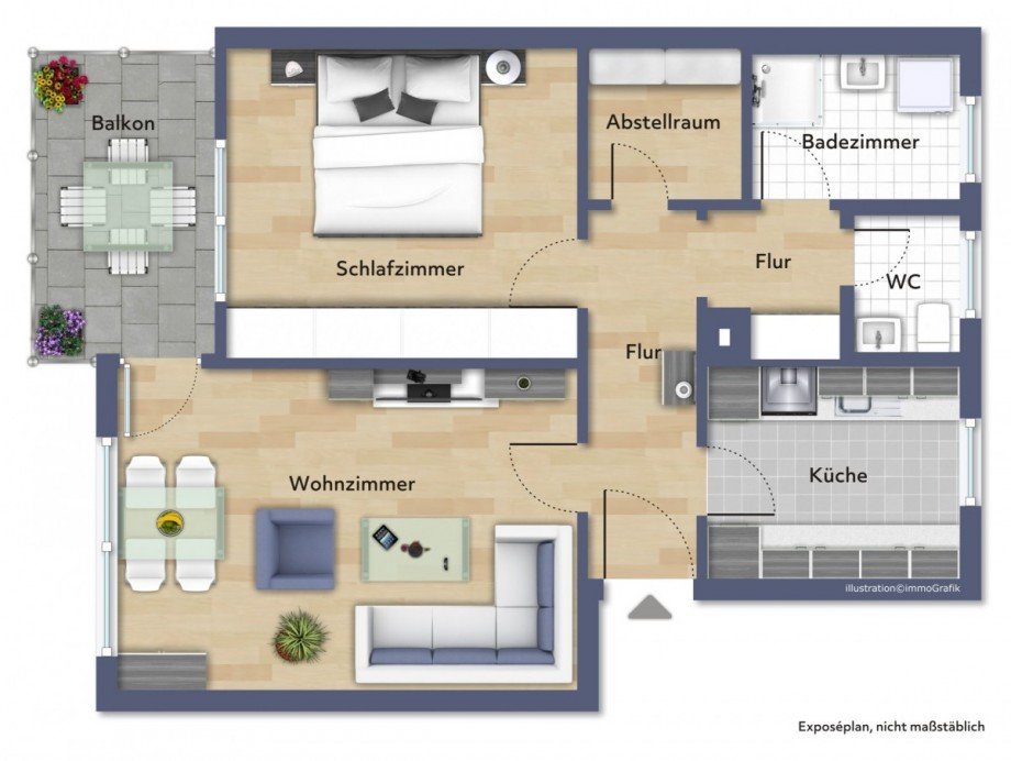 Grundriss Etagenwohnung Laupheim