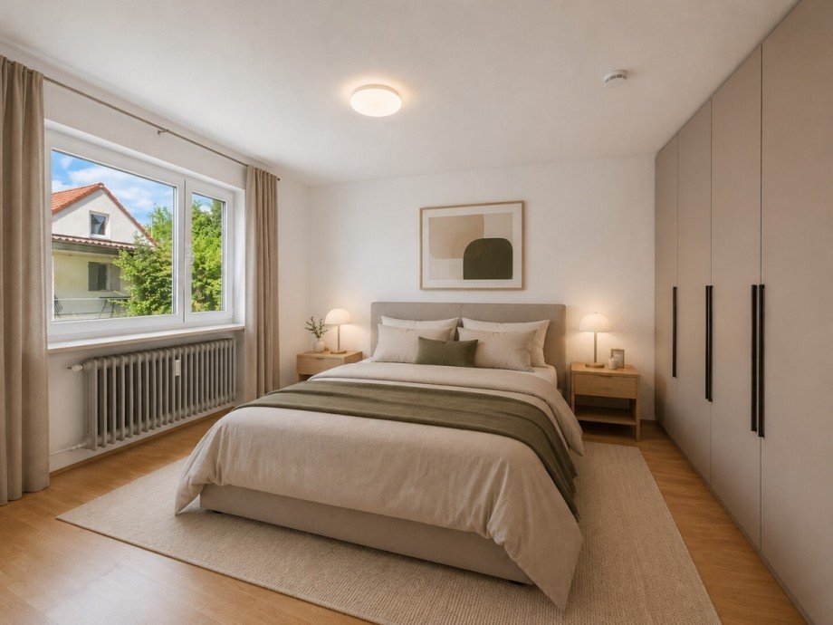 Einrichtungsvorschlag Schlafbereich Erdgeschosswohnung Biberach an der Ri�