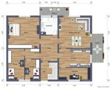 Grundrissvorschlag 4 Zimmer.jpg **Nach 12 Wochen verkauft!** Attraktive 4 1/2-Zimmer-Wohnung in ruhiger Lage und Garage inklusive!