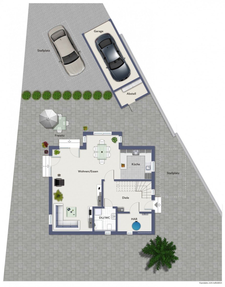 Grundriss EG Einfamilienhaus Senden