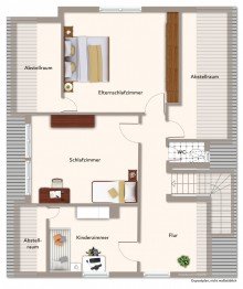 Dachgeschoss **Nach einer Woche verkauft!** Freistehendes Einfamilienhaus mit sonnigem Garten in ruhiger Lage!