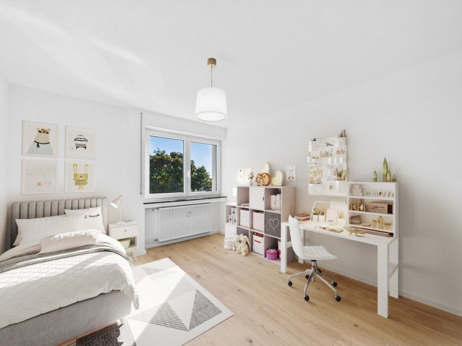Einrichtungsbeispiel Kinderzimmer Etagenwohnung Neu-Ulm / Ludwigsfeld