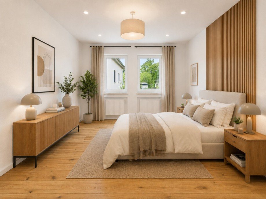 Einrichtungsvorschlag Schlafzimmer Etagenwohnung Wei�enhorn