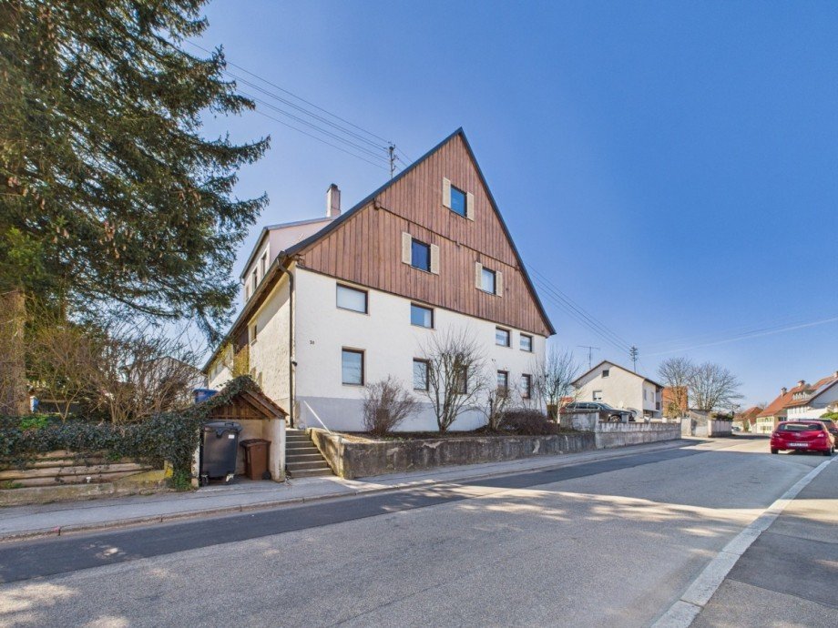 Ansicht Geb�ude Maisonettewohnung Memmingen / Amendingen