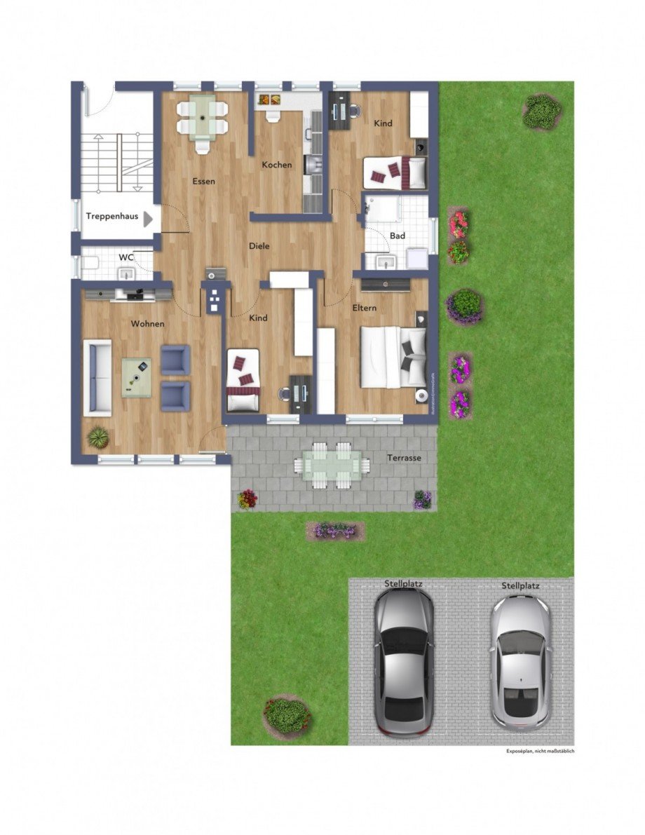 Erdgeschoss Erdgeschosswohnung Bellenberg