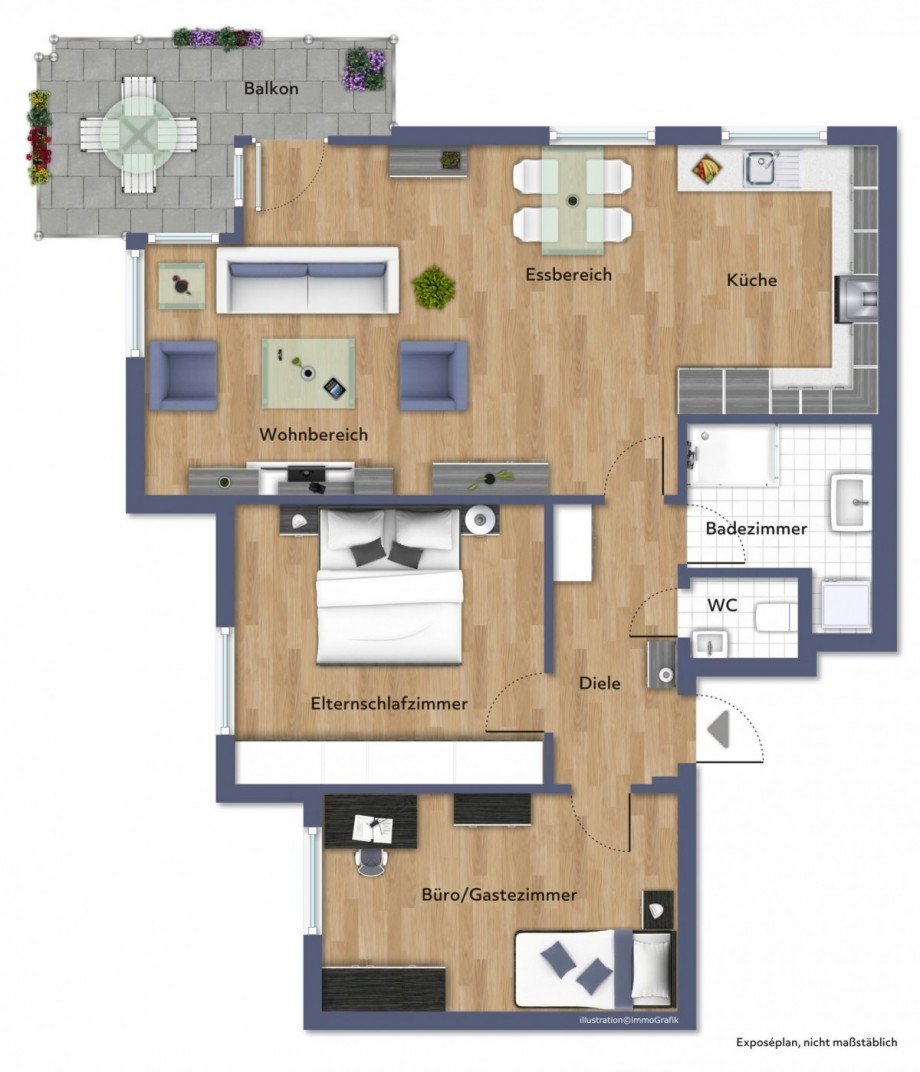 Grundriss Etagenwohnung Memmingen