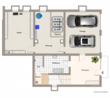 Gartengeschoss **Nach 10 Wochen verkauft!** Gro�z�giges Ein-Zweifamilienhaus mit sonnigem Garten und vier Garagen!