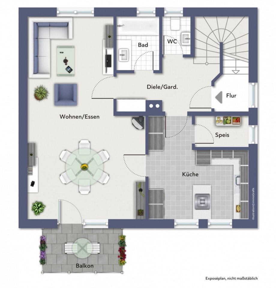Obergeschoss Zweifamilienhaus Rottenacker