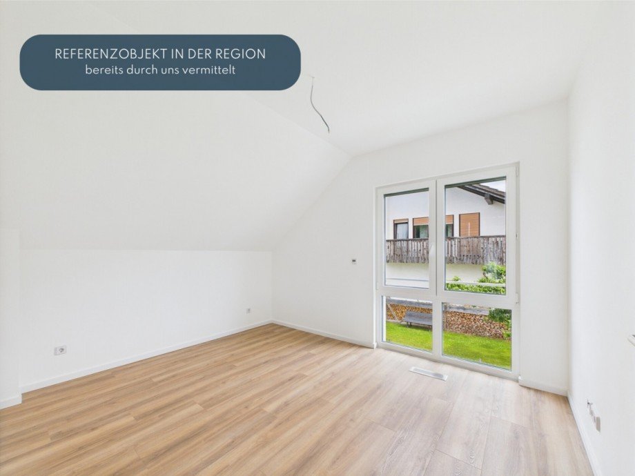 Schlafzimmer - realisiertes Referenzobjekt Einfamilienhaus Ochsenhausen