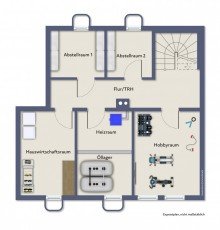 Untergeschoss **Verkauft**Kapitalanleger aufgepasst! Renditestarkes Zweifamilienhaus in einer Zukunftsregion - Provisionsfrei!