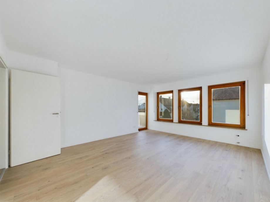 Obergeschoss_Wohnzimmer Etagenwohnung Bellenberg