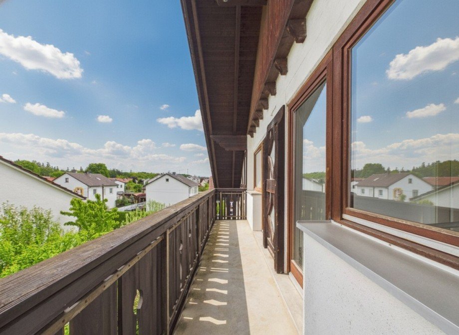 Balkon Schlafbereich Dachgeschosswohnung Wei�enhorn