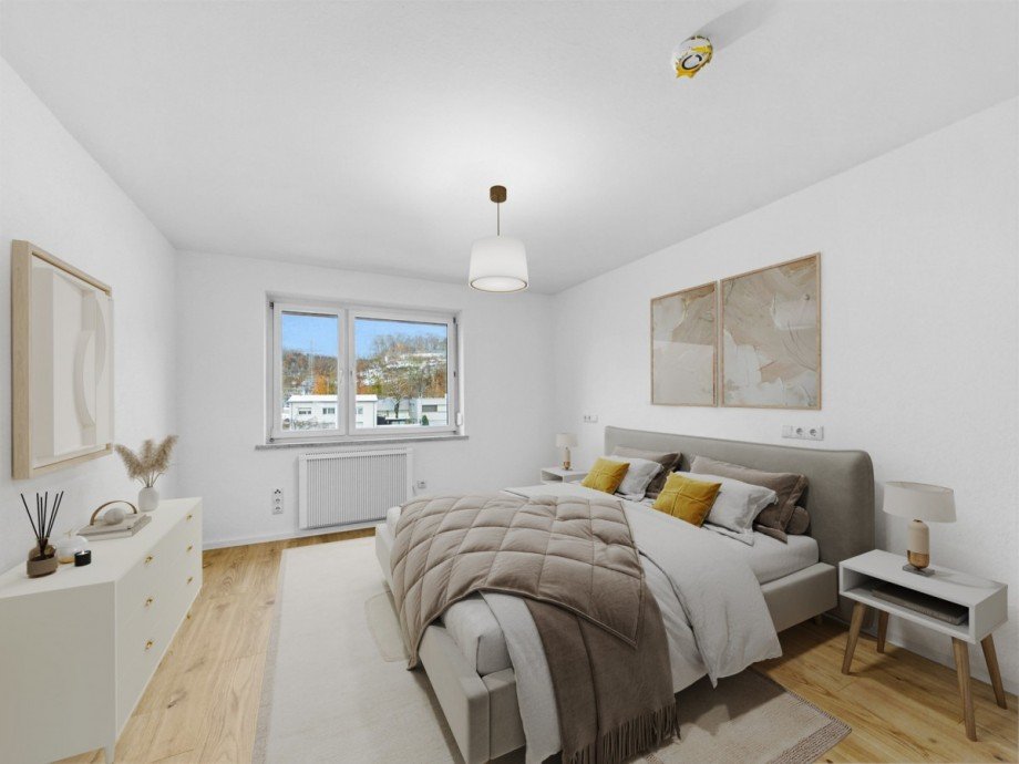 Gestalltungsvorschlag Schlafzimmer Etagenwohnung Biberach