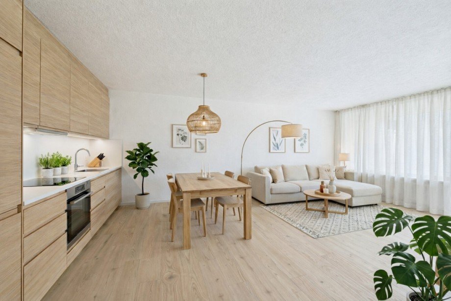 Wohn- & Essbereich Einrichtungsbeispiel Etagenwohnung Senden