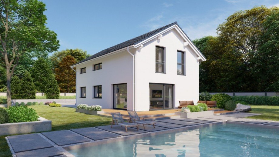 Unverbindliche Illustration Einfamilienhaus Boos