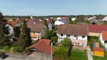 Luftbild-1 **Nach 12 Wochen verkauft!** Top-Lage! Attraktive Doppelhaush�lfte mit sonnigem Garten in ruhiger Umgebung!