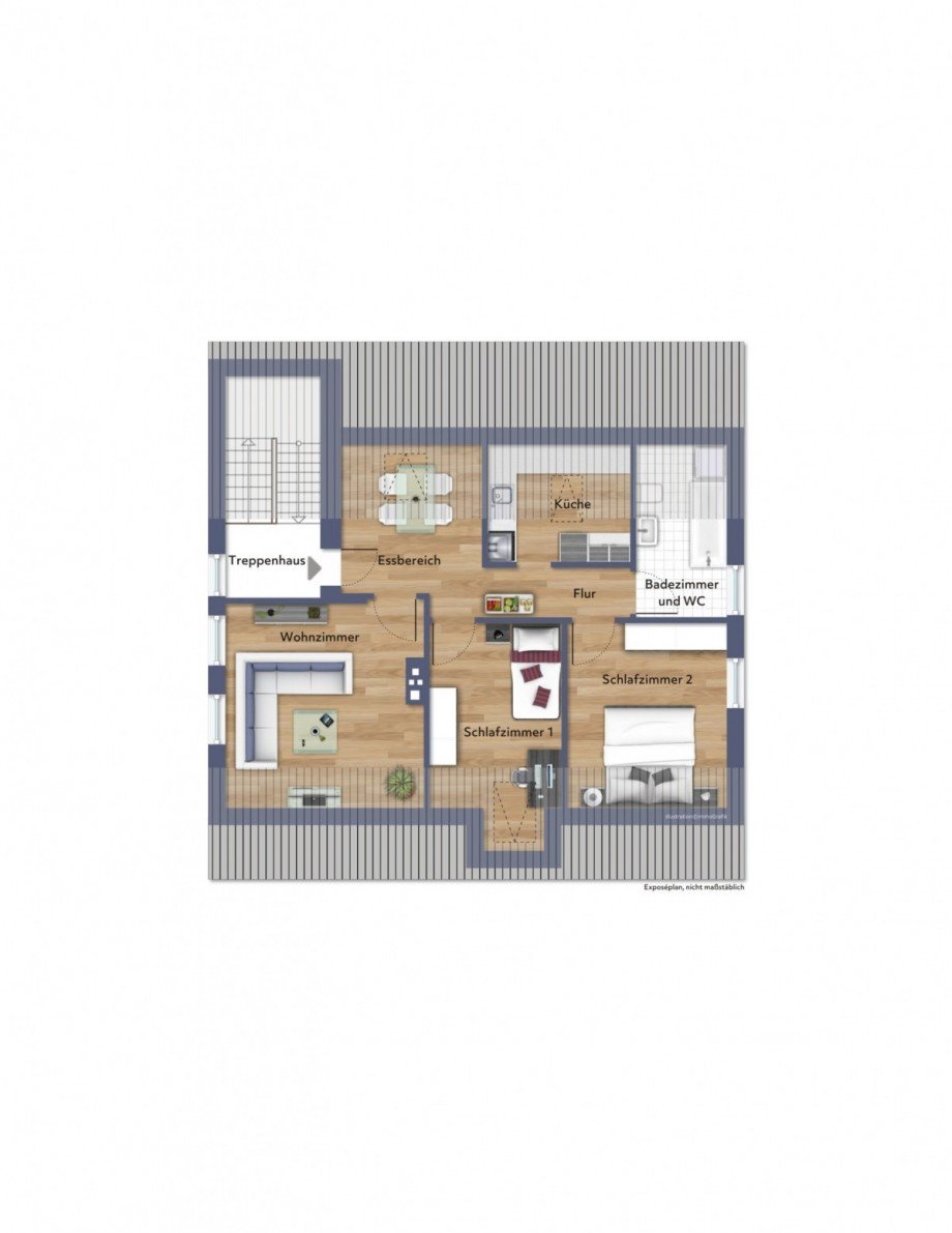 Dachgeschoss Dachgeschosswohnung Bellenberg