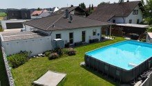 Luftbild Jetzt zugreifen! Provisionsfreier Bungalow mit sonnigem Garten und f�nf Zimmern in Hegelhofen!