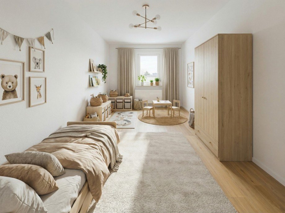 Einrichtungsvorschlag Kinderzimmer Reiheneckhaus Memmingen