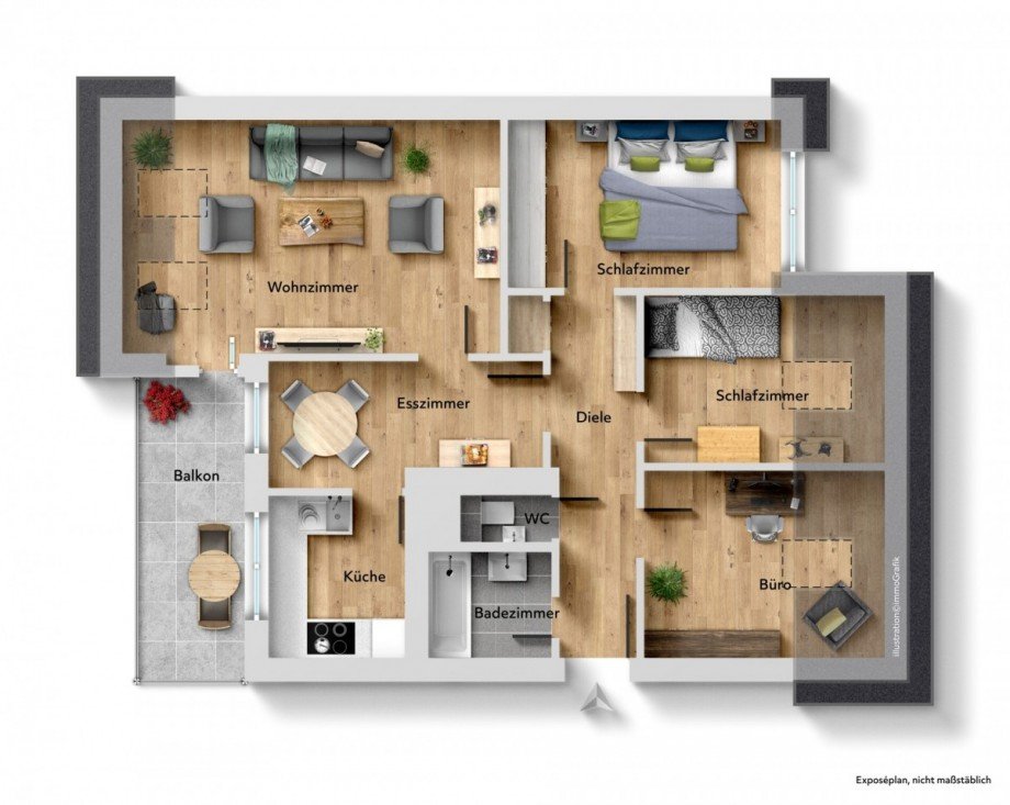 Grundriss Dachgeschosswohnung Senden