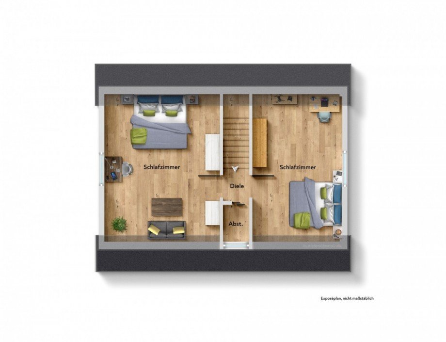 Grundriss DG Einfamilienhaus Gr�nkraut