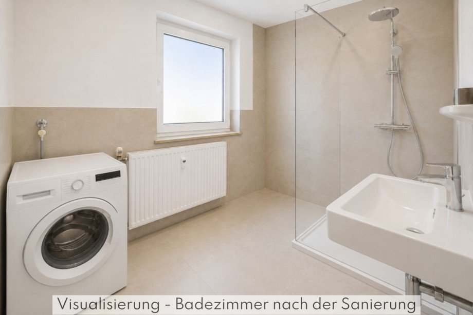 Visualisierung Badezimmer Etagenwohnung Biberach
