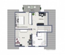 Grundriss DG **Nach 6 Wochen verkauft!** Attraktives Einfamilienhaus zum sofort beziehen in ruhiger Lage von Witzighausen!
