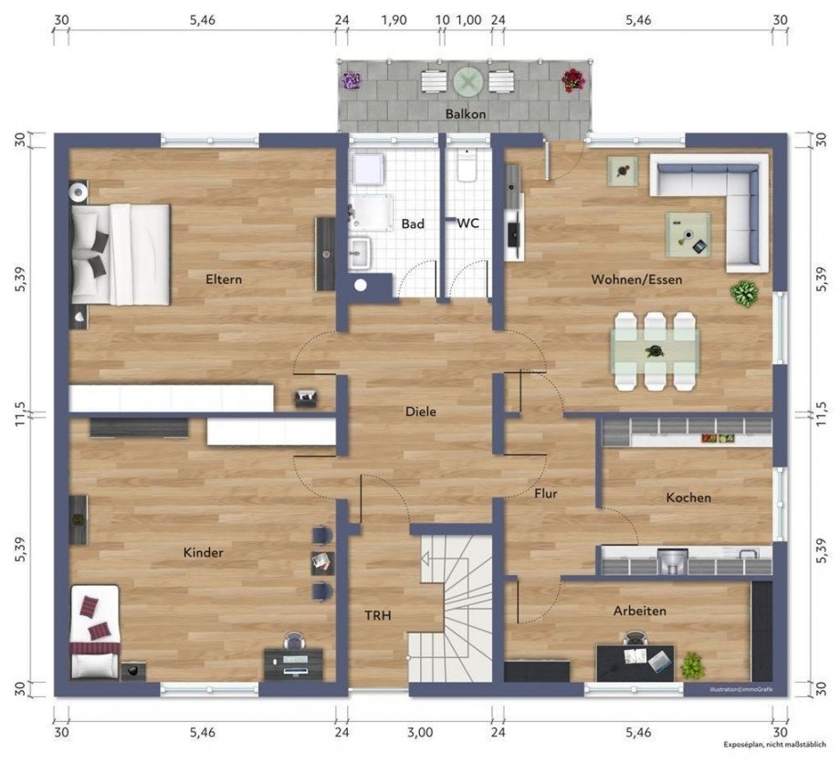 Grundriss.jpg Etagenwohnung Biberach an der Ri�