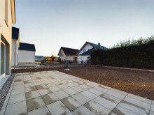 Terrasse **Verkauft** Freistehendes Neubau-Einfamilienhaus in KfW-40 Bauweise in Illertissen-Au!