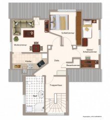 Dachgeschoss **Nach einer Woche verkauft!** Mehrgenerationenhaus mit Gestaltungspotenzial in zentraler und ruhiger Lage von Wei�enhorn!